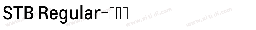 STB Regular字体转换